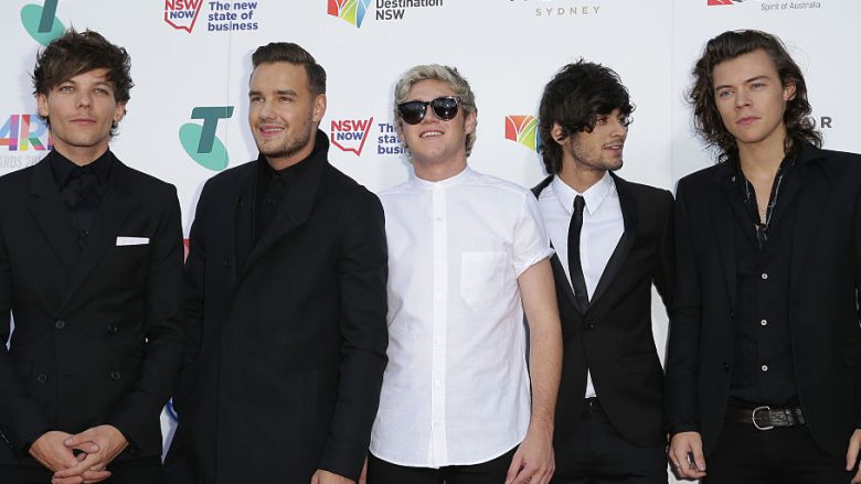 Louis Tomlinson, Liam Payne, Niall Horan, Zayn Malik dhe Harry Styles (Foto: Mark Metcalfe/Getty Images)