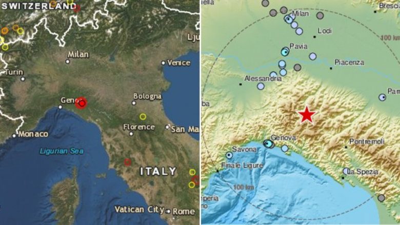 Tërmet afër zonës më të goditur nga coronavirusi në Itali