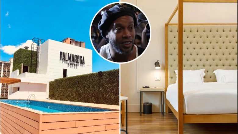 “Arresti shtëpiak” i Ronaldinhos në Paraguai – hotel luksoz me pishinë, palestër dhe restorant