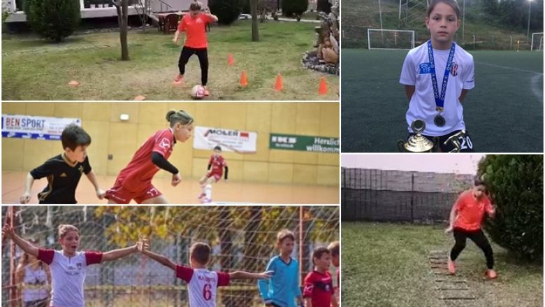Vullnet për punë në këtë kohë me coronavirus: Talenti i futbollit Albion Rexhepaj gjen mënyra të ndryshme për tu stërvitur