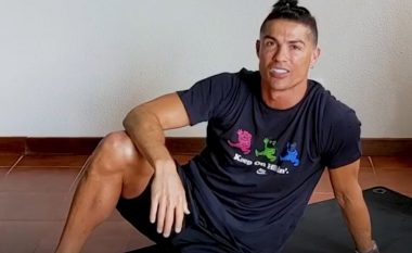 Cristiano Ronaldo përdor fëmijët si pesha për stërvitje