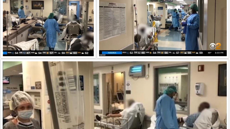 Pamjet tronditëse tregojnë kaosin e spitalit të Nju Jorkut që lufton me Covid-19