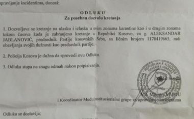 Këshilltari i presidentit Thaçi: Sveçla kërcënon deputetët me arrestime, Jabllanoviqit i dha leje për të lëvizur lirshëm