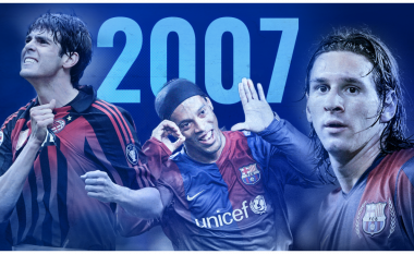 Formacioni më i shtrenjtë i vitit 2007, vit kur filloi dominimi i Messit dhe rritja e çmimeve në futboll