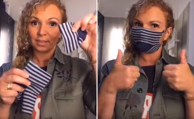 Holandezja na mëson si duhet bërë maska mbrojtëse për pak sekonda – e tëra çfarë ju duhet janë një palë çorape