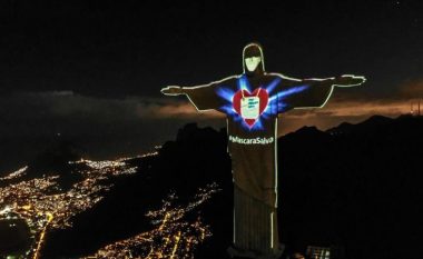 Hezitojnë të mbrohen nga COVID-19, statuja e Krishtit në Brazil “bartë” maskë – inkurajon të tjerët ta bëjnë të njëjtën gjë