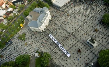 LVV thotë se ishin mbi pesëmijë pjesëmarrës në test-protestën e sotme