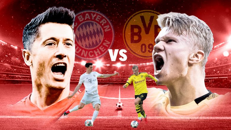 Titulli i Bundesligës nën këmbët e dy sulmuesve, Lewandowski dhe Haaland – finalja e parë dhe e drejtpërdrejtë të martën