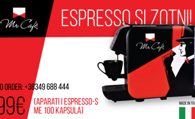 Pi espresso n’shpi si zotni – plus transportin me 100 kapsula gratis e ki