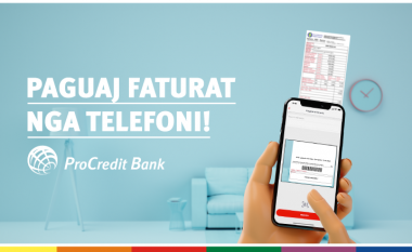 Paguaj faturat mujore nga telefoni përmes aplikacionit të Pro Credit Bank