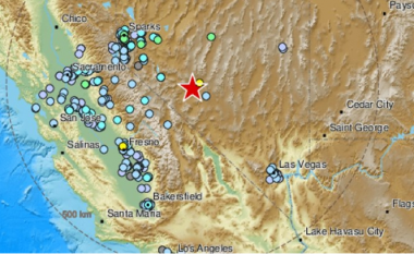 Një tërmet me fuqi prej 6.2 shkallë të Rihterit godet Nevadan