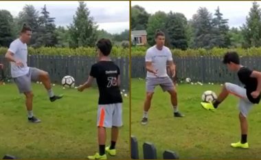 “Si babai, ashtu edhe i biri” – Ronaldo publikon video duke u stërvitur me djalin e tij