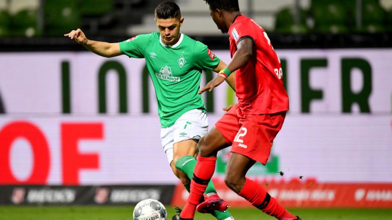 Werderi i Milot Rashicës nuk këndellet as pas rikthimit të Bundesligës nga coronavirusi, mposhtet në shtëpi nga Leverkuseni