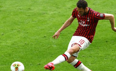 Calhanoglu: Milani dëshiron kualifikimin në Ligën e Evropës dhe triumfin në Coppa Italia