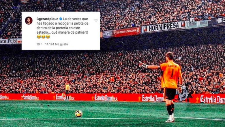 Casillas publikon foto nga Camp Nou, Pique e ngacmon atë duke e pytur për golat e pësuar