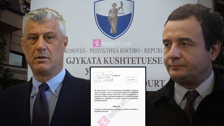 Kërkesa e Vetëvendosjes dërguar në Gjykatën Kushtetuese (Dokument)  