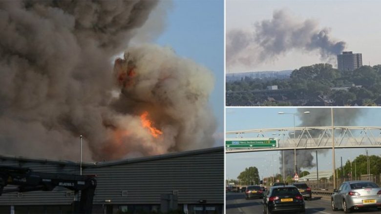 Mbi 100 zjarrfikës u angazhuan për të reaguar ndaj një zjarri në një pronë industriale në Londër