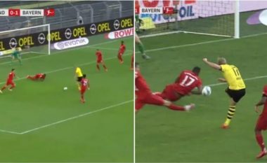 Momenti më i përfolur në “Der Klassiker” – Jerome Boateng bllokon goditjen e Erling Haaland me krahun e tij, a duhej një vlerësim nga VAR?
