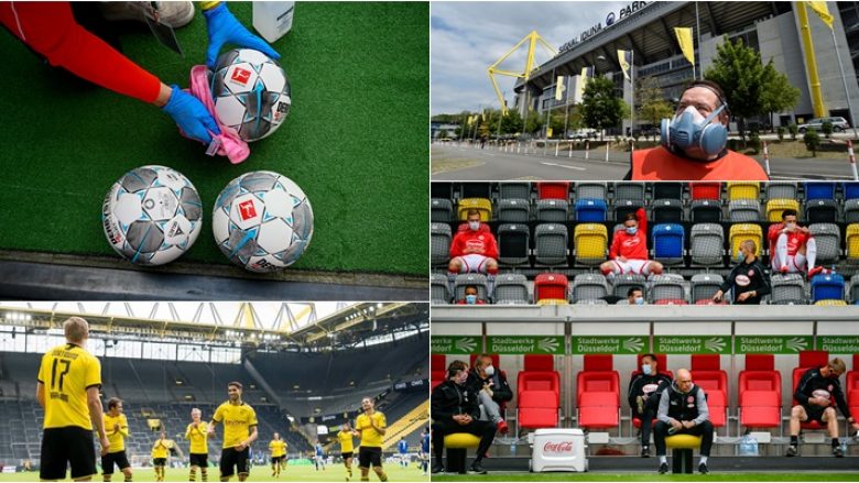 Rikthimi i Bundesligës nëpërmjet fotografive pas coronavirusit që ndërpreu futbollin në Gjermani nga muaji mars