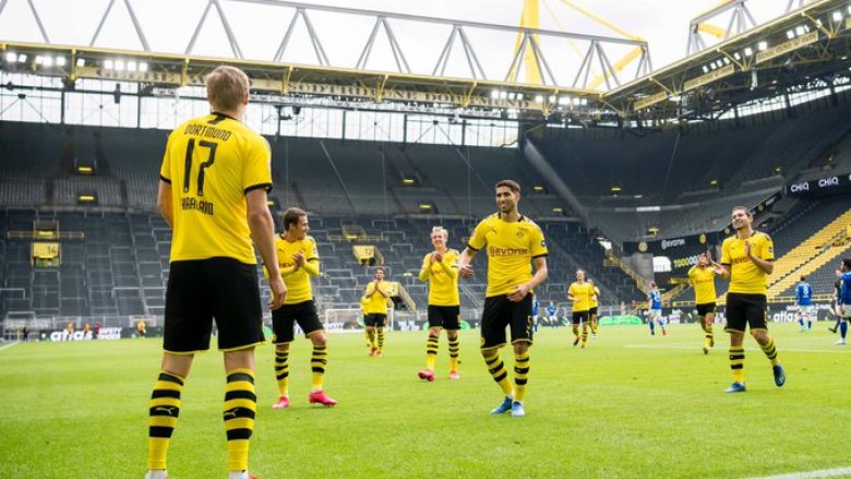 Fitore spektakolare e Dortmundit ndaj Schalkes pas rikthimit të Bundesligës nga coronavirusi