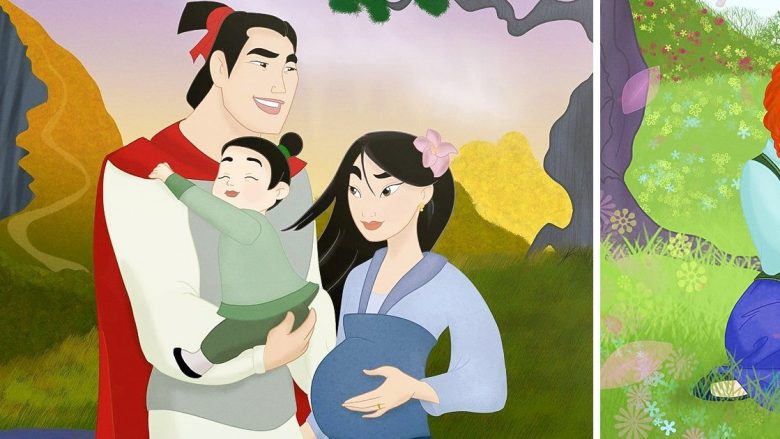 Si do të dukeshin çiftet e lumtura të filmave “Disney” nëse do të kishin fëmijë?
