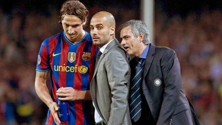 Pas 10 viteve, Mourinho zbulon se çfarë i tha Guardiolës në momentin që spanjolli po bisedonte me Ibrahimovicin