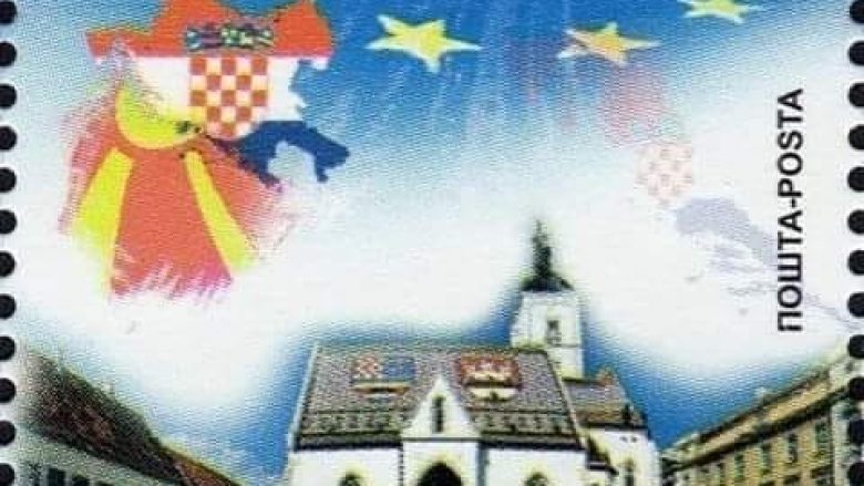 Posta e Maqedonisë shtyp pullë postare me hartën e Kroacisë së Ante Paveliqit