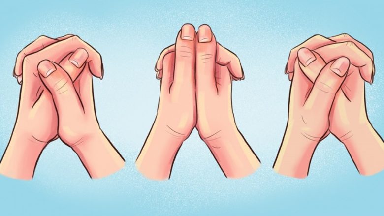 Mënyra se si ju kryqëzoni gishtat tregon çfarë personi jeni
