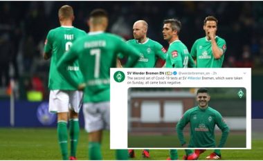 Werder Bremen teston të gjithë ekipin për coronavirus, del edhe rezultati për Milot Rashicën