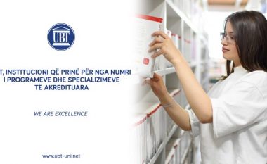 UBT, institucioni që prinë për nga numri i programeve dhe specializimeve të akredituara