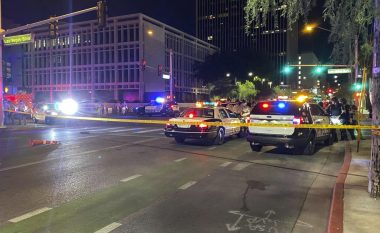 Gjatë protestave të dhunshme në Las Vegas, plagoset një polic