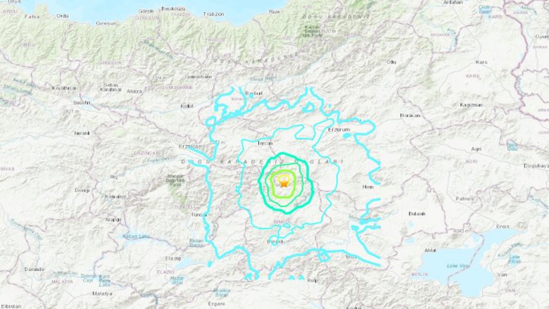 Turqia goditet nga një tërmet prej 5.7 shkallësh Rihter, raportohet për tre persona të lënduar