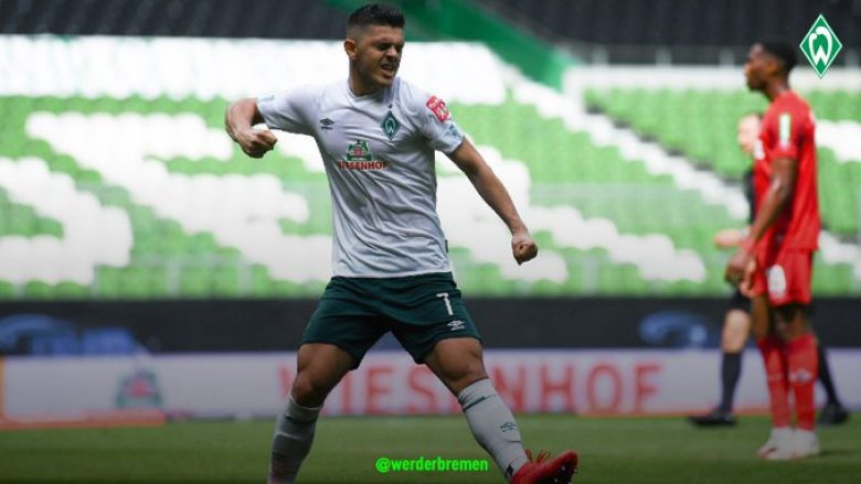 Werder Bremen fiton nën regjinë e Milot Rashicës dhe siguron ndeshjen e barazhit