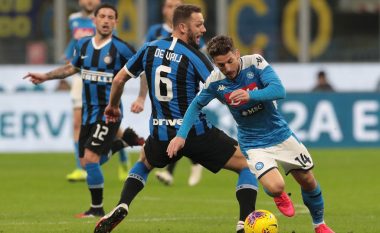 Napoli – Inter, formacionet e mundshme të gjysmëfinales së dytë në Coppa Italia