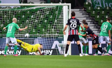 Werder Bremeni mposhtet në shtëpi nga Eintracht Frankfurti, Milot Rashica luan vetëm në pjesën e dytë