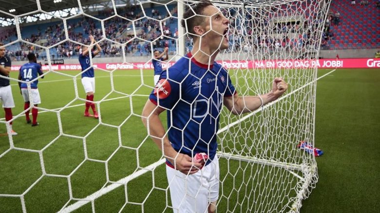 Herolind Shala i qetë dhe i saktë, shënon gol të bukur në kampionatin norvegjez