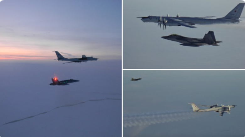 Aeroplanët ushtarakë amerikanë “kapën” bombarduesit rusë, i “mbajnë” larg nga brigjet e Alaskës