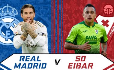 Real Madridi zbulon listën me lojtarët e ftuar për takimin ndaj Eibarit
