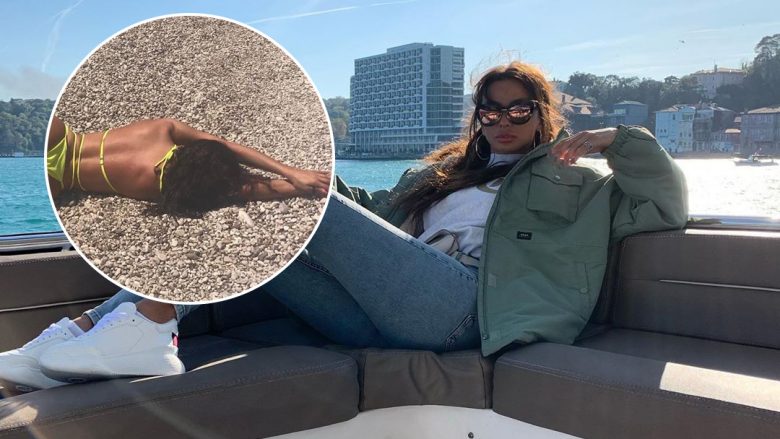 Në orët e vona, Vildane Zeneli publikon për fansat fotografi provokuese duke treguar të pasmet nga plazhi