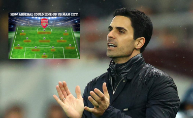 Formacioni me të cilin Arteta mund të tentojë të fitojë kundër Manchester Cityt