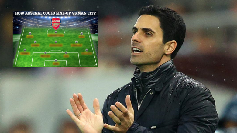 Formacioni me të cilin Arteta mund të tentojë të fitojë kundër Manchester Cityt