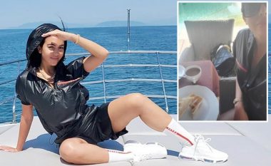 Georgina Rodriguez shfaqet me veshje të shtrenjta në jahtin luksoz të Ronaldos – vetëm çorapet e saj kushtojnë qindra euro