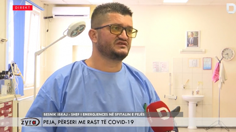 Një person me COVID-19 në Pejë, Ibraj: I infektuari është tregtar ambulator