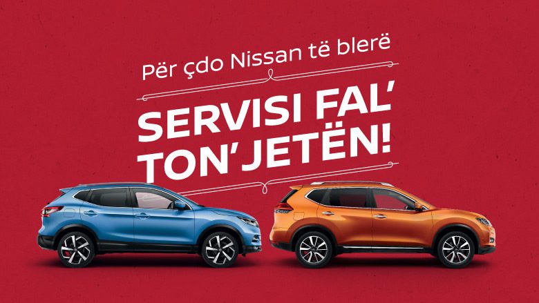Pas kërkesave të shumta për Renault dhe Dacia, tani edhe Nissan i bashkëngjitet ofertës “servisi falas TON’ JETËN”