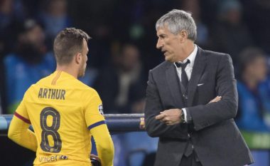 Trajneri i Barcelonës, Setien: Spekulimet që e lidhin me Juventusin, po ndikojnë te Arthur Melo