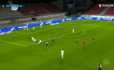Simulimi i Pajtim Kasamit bëhet viral në rrjetet sociale, shqiptari kërkoi penallti pasi u pengua nga bashkëlojtari