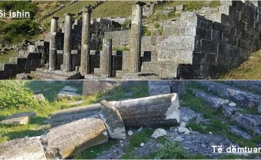 Shkatërrohen dy kolona në Apoloni