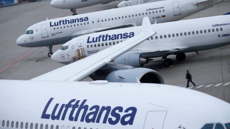 Lufthansa shënon humbje prej 2.1 miliardë eurosh në tremujorin e parë