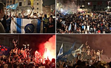 Pritja e ngrohtë dhe festa e çmendur e tifozëve të Napolit pas fitimit të Coppa Italia