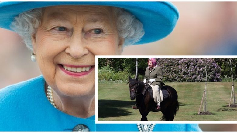 Mbretëresha Elizabeth II fotografohet për herë të parë jashtë karantinës, shfaqet duke kalëruar në kështjellën Windsor